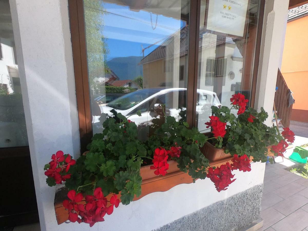 Fontana Lägenhet Bovec Exteriör bild